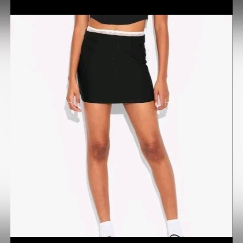 Wild Fable Women's Peek-A-Boo Lace Mini Skirt -Black Size XS